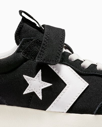 Converse Omega Trainer Easy-On Black/Vintage White/Egret, Detail Angle View