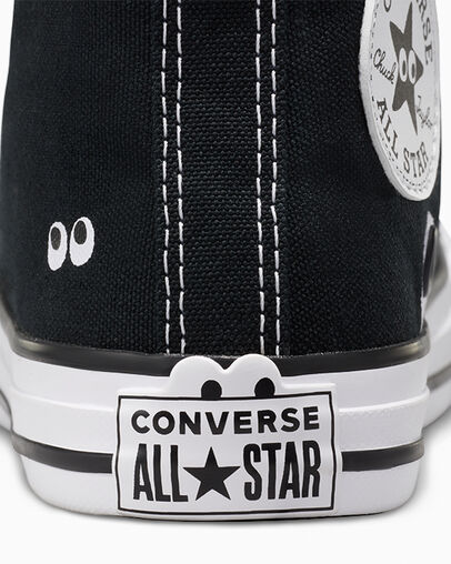 Chuck Taylor All Star Eyes Easy-On Black/White/Black, Detail Angle View