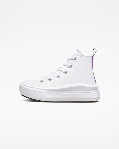 Chuck Taylor All Star Move Platform Blanco/Morado p&iacute;xel/Blanco, Inner Side View