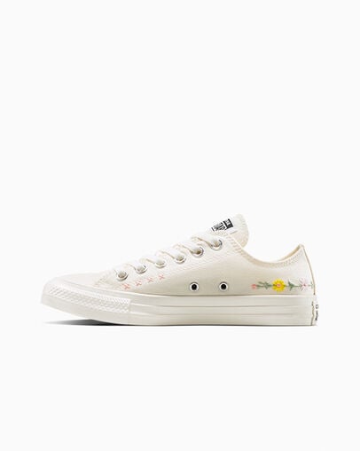 Chuck Taylor All Star Embroidered Flowers Garza/Verde monta&ntilde;a, Inner Side View