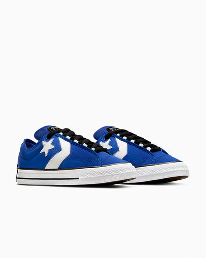 Star Player 76 Puff Bleu/Blanc/Noir, Top and Side View