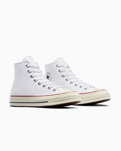 Chuck 70 Vintage Canvas White/Garnet/Egret, Top and Side View
