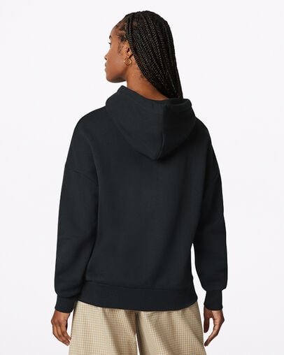 Chuck Zodiac Pullover Hoodie Converse Black, Back View