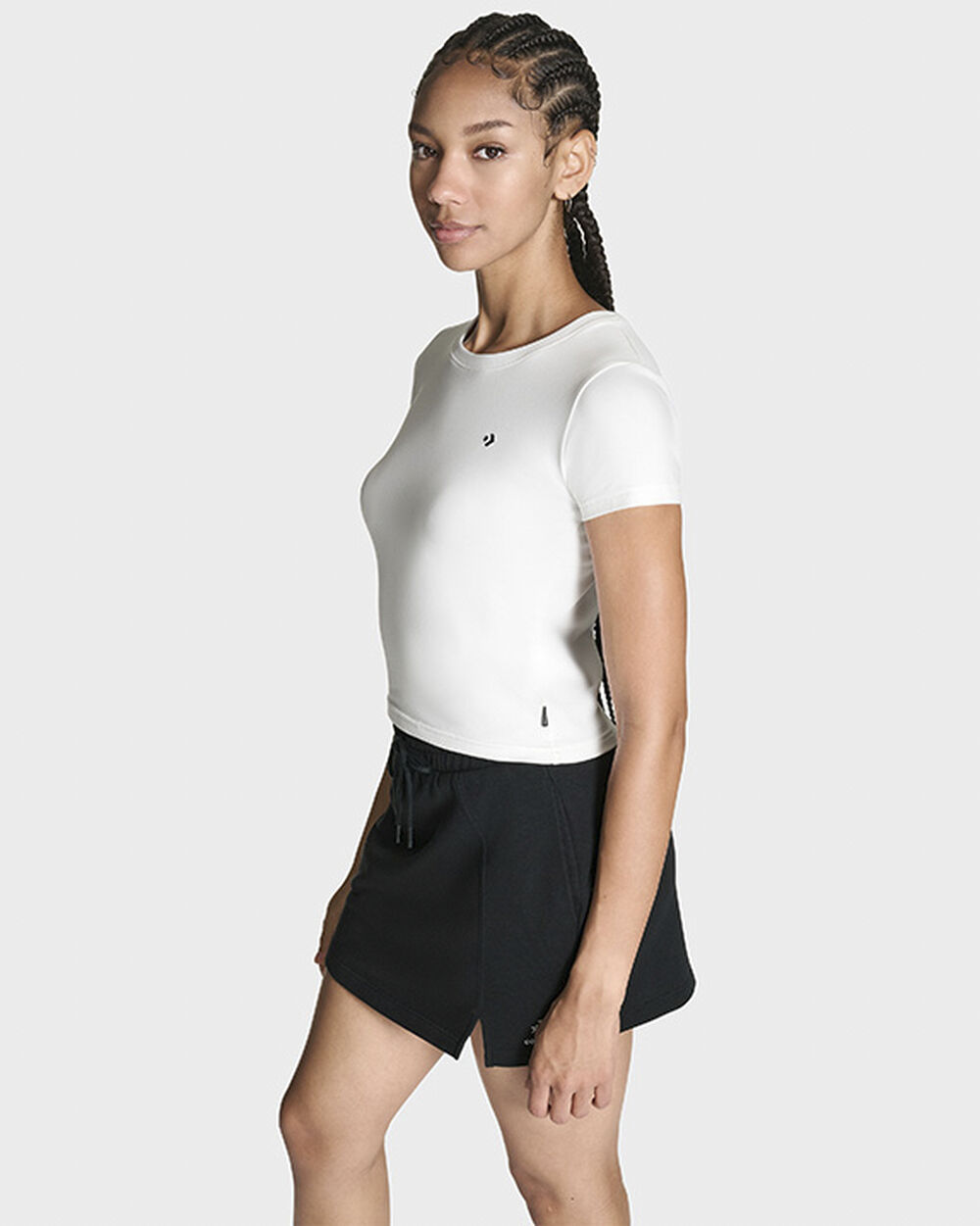 Thumbnail - Star Chevron Slim Cropped T-Shirt White