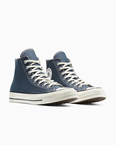 Chuck 70 Canvas Cold Stare/Egret/Black, Top and Side View