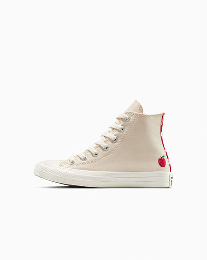 Chuck Taylor All Star Checkered Accents Light Dune/Egret/Red, Inner Side View
