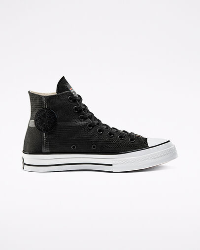 Converse x ROKIT Chuck 70 Black/White/Black, Outer Side View