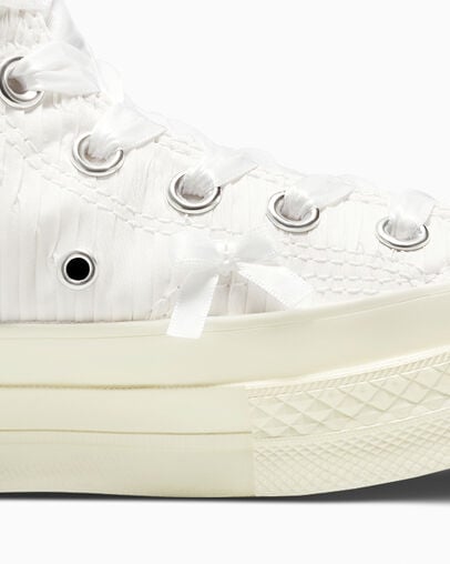 Chuck 70 Bows Blanco/Blanco/Garza, Detail Angle View