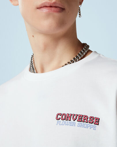 Camiseta de manga corta Flower Shoppe Blanco, Detail View