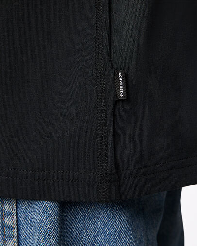 Stay Smiling Vintage Graphic Crew Neck T-Shirt Converse Black