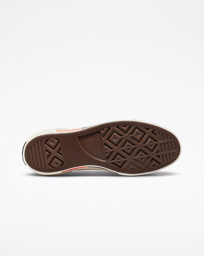 Colorblock Chuck 70 Jaune impulsion/Quartz rose/Écru, Outsole View