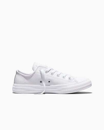 Chuck Taylor All Star Leather Mono White, Outer Side View