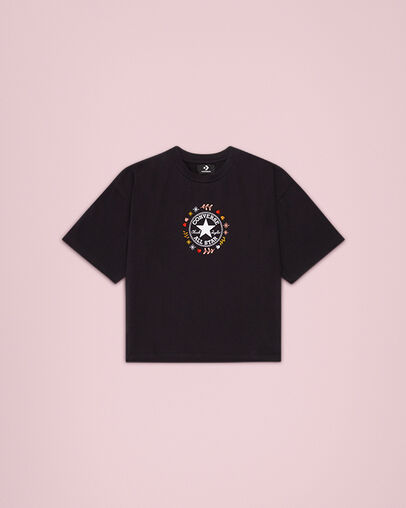 Chuck Taylor Wander Boxy T-Shirt Converse Black, Front View