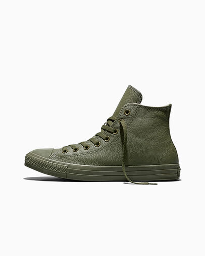 Chuck Taylor All Star Tonal Leather Utility/Black/Utility, Inner Side View