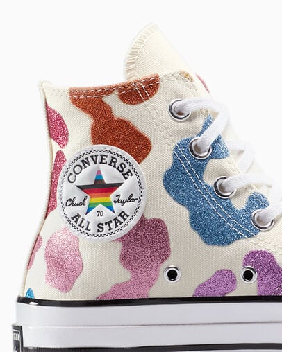 Chuck 70 Pride Aigrette/Bleu/Noir, Detail Angle View