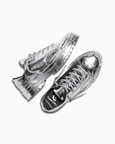 Chuck 70 National Limited Edition Silver Foil, Angled View