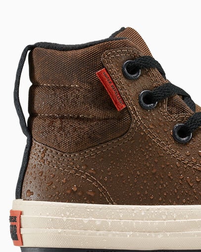 Chuck Taylor All Star Berkshire Boot High Grounded/Black/Light Dune, Detail Angle View