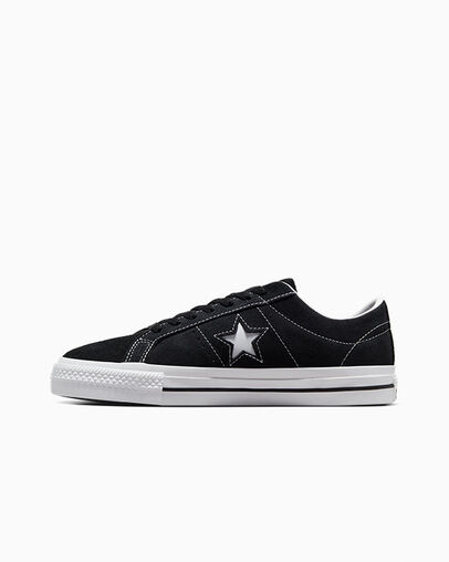 CONS One Star Pro Suede Black/Black/White, Inner Side View