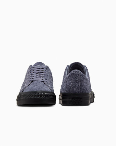 CONS One Star Pro Shaggy Suede Dark Moth/Dark Moth/Black, Heel View