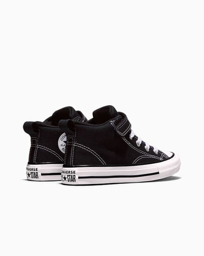 Chuck Taylor All Star Malden Street Canvas Easy-On Black/Black/White, Heel View
