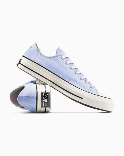 Chuck 70 Canvas Blueberry Ice/Egret/Black, Detail Angle View