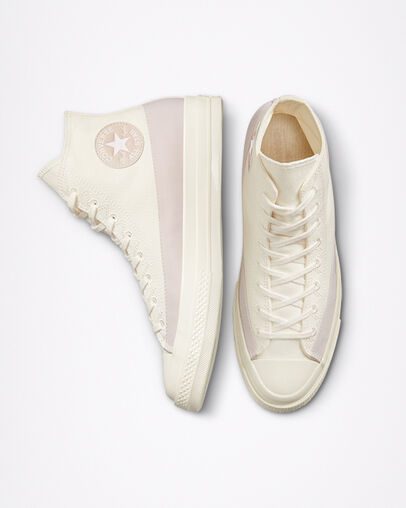 Chuck 70 Hiking Stitch Egret/Desert Sand/Egret, Top and Side View