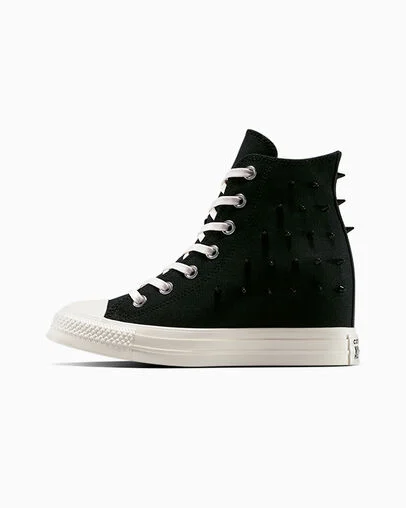 Chuck Taylor All Star Wedge Platform Spikes Black/Egret/Brown, Inner Side View