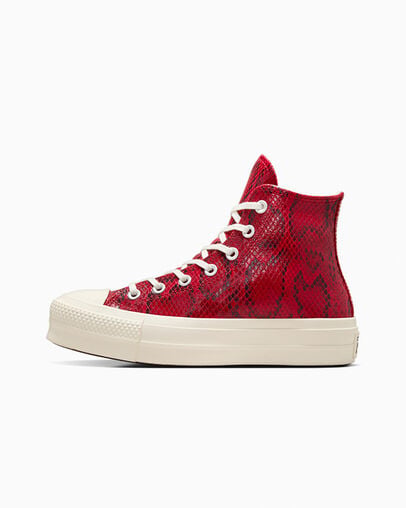 Chuck Taylor All Star Lift Platform Snakeskin Print Pr&oacute;ximos d&iacute;as/Garza/Negro, Inner Side View