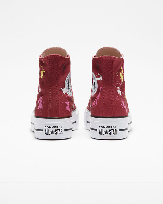 maroon platform converse
