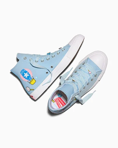 Converse x Hello Kitty And Friends Chuck Taylor All Star Cinnamoroll Baby Blue/White/Pink, Angled View