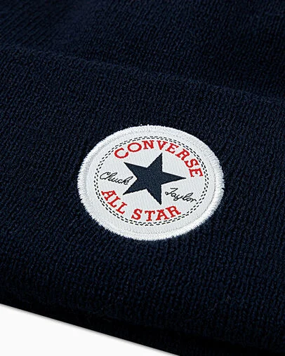 Chuck Taylor All Star Patch Beanie Obsidian, Back View