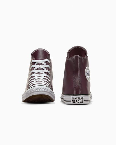 Chuck Taylor All Star Faux Leather Bloodstone/Dark Waters/White, Heel View