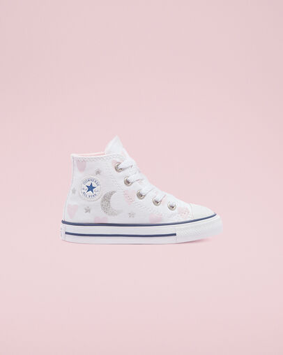 Chuck Taylor All Star My Wish White/Pink/Silver, Outer Side View