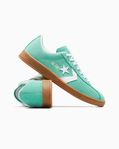 All Star Classic Trainer Suede Archive Sea Green/White/Gum, Detail Angle View