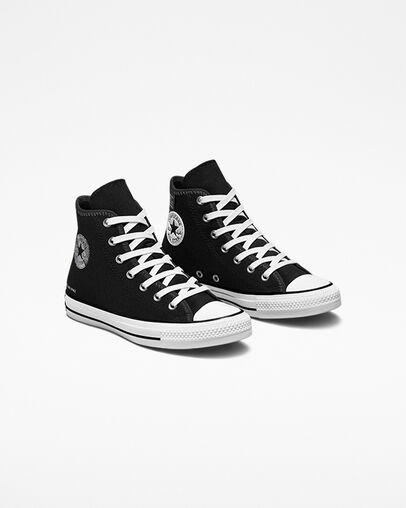 Chuck Taylor All Star Outdoor Experience Negro/Blanco/Gris humo oscuro, Angled View