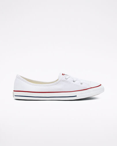 Ballet Lace Chuck Taylor All Star Slip Wei&szlig;/Garnet/Navy, Outer Side View