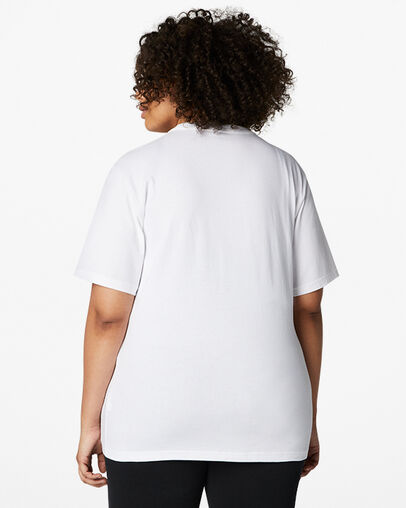 Converse Go-To Chuck Taylor Classic Patch Standard Fit T-Shirt White, Full Body View