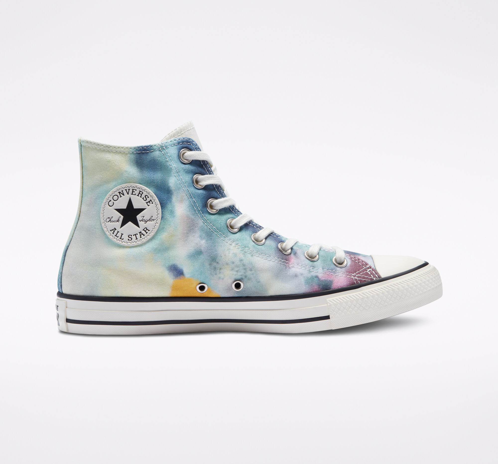 tie dye converse high tops