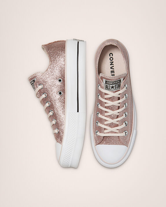 converse glitter shine platform
