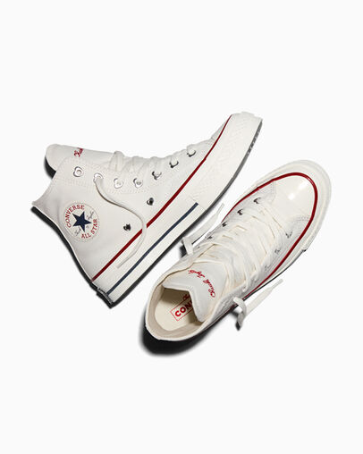 Chuck 70 Valentine's Day Vintage White/Egret/Days Ahead, Angled View