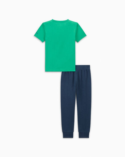 Chuck Taylor Patch Tee and Jogger Set Bleu marine Converse, Back View