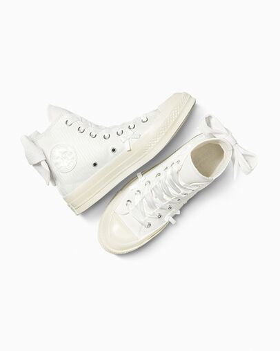 Chuck 70 Bows Blanco/Blanco/Garza, Angled View