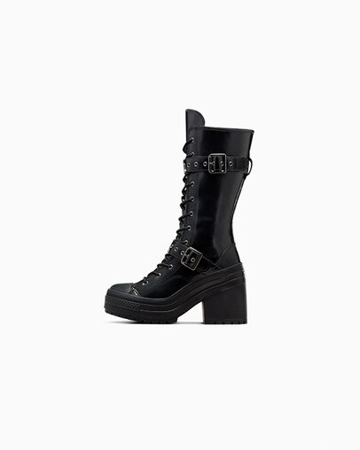 Chuck 70 De Luxe XXHi Leather Negro/Negro/Negro, Inner Side View