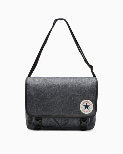 Chuck Taylor Messenger Bag Converse Black/Heather Black, Front View