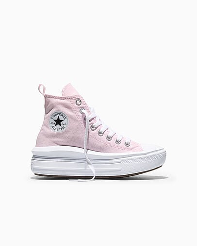 Chuck Taylor All Star Move Platform New Found Bloom/White/Black, Outer Side View