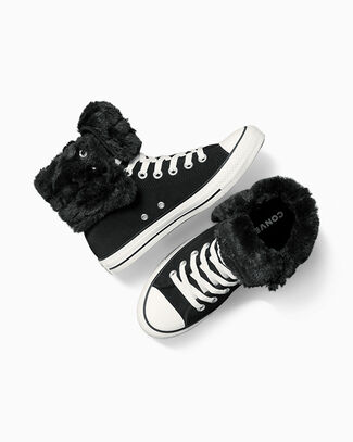 Converse Wmns All Star Fold Over Hi 'Black Egret' | Women's Size 8.5 - A15138C