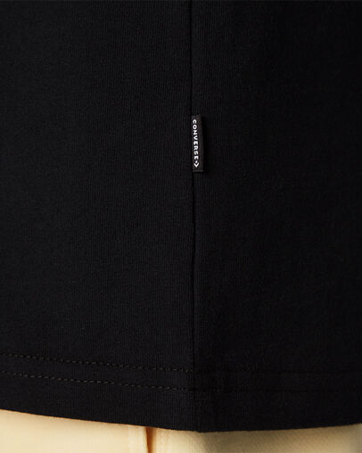 Camiseta gr&aacute;fica Life's Too Short Negro Converse, Detail View