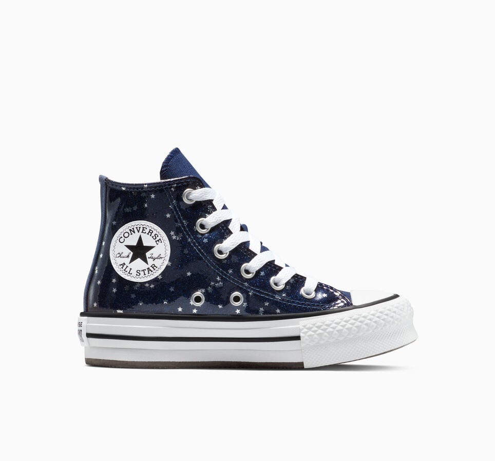 Chuck Taylor All Star EVA Lift Platform Glitter Navy/White/Egret