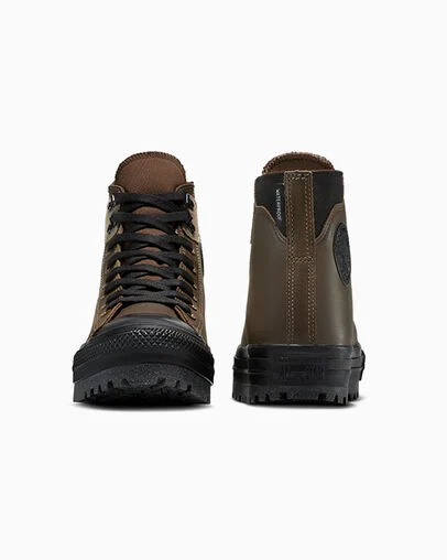 Chuck Taylor All Star City Trek Waterproof Leather Grounded/Total Eclipse/Black, Heel View