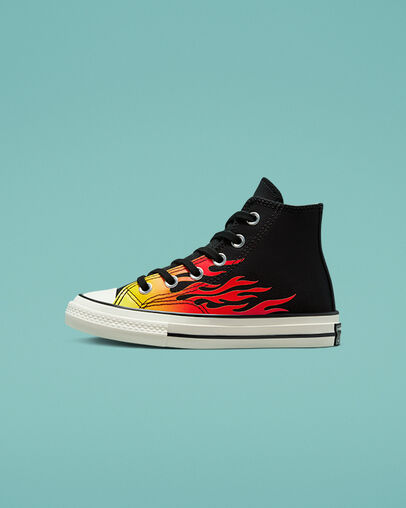 Chuck 70 Archive Flames Black/Enamel Red/Egret, Inner Side View